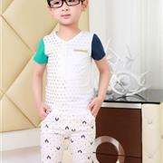 小神童童装2017新品 夏日帅气男童搭配