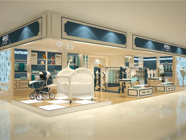 甜心皇冠时尚童装店铺展示