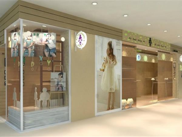 布岛小伊时尚童装店铺展示