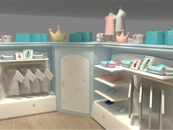 甜心皇冠时尚童装店铺展示