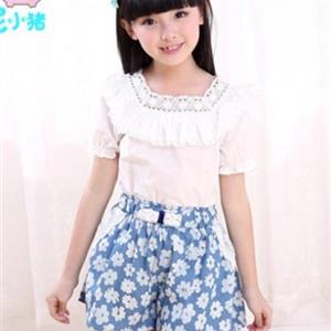 艾尼小猪童装男童衬衫领短款棉服供应