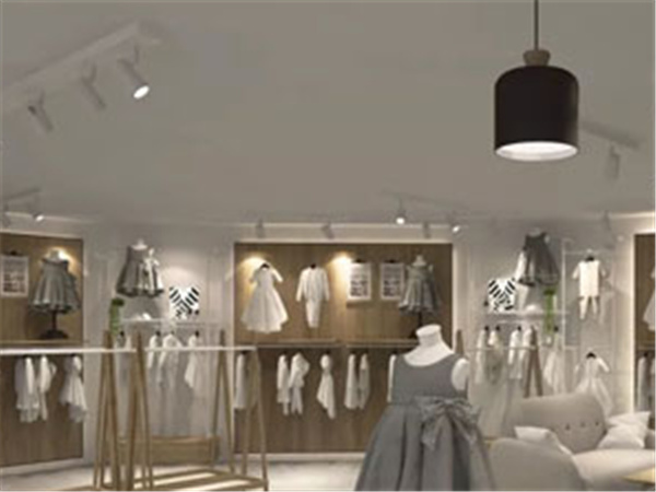 朴与素时尚童装店铺展示