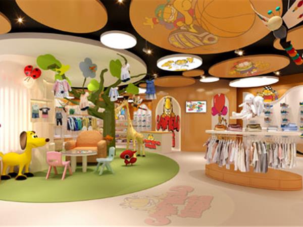 加菲猫时尚童装店铺展示