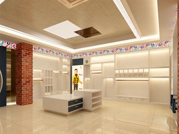 跳格子时尚童装店铺展示