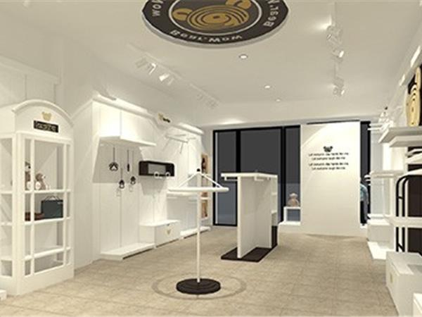 小熊哇噻时尚童装店铺展示