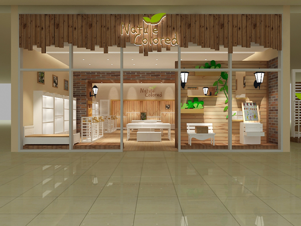 本色棉婴童装店铺展示
