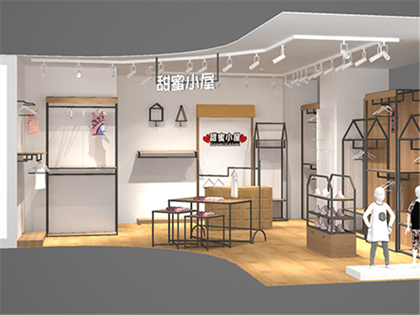 甜蜜小屋时尚童装店铺展示