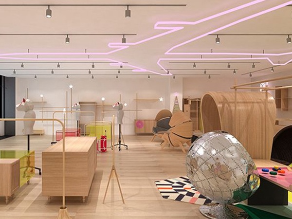 欧卡星时尚童装店铺展示