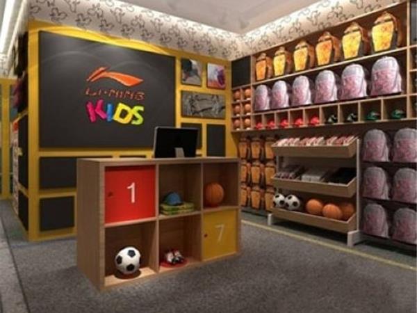 李宁青少年装店铺展示