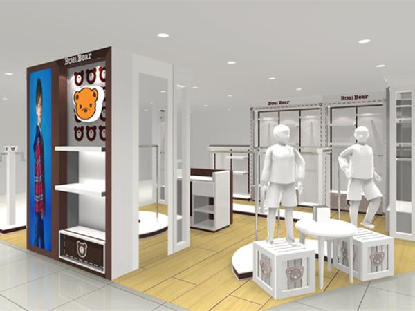 柏迪小熊时尚童装店铺展示