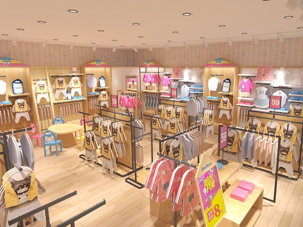杰米兰帝青少年装店铺展示