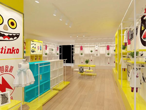 彩虹街时尚童装店铺展示