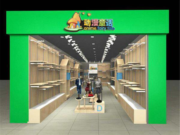 动漫童话时尚童装店铺展示