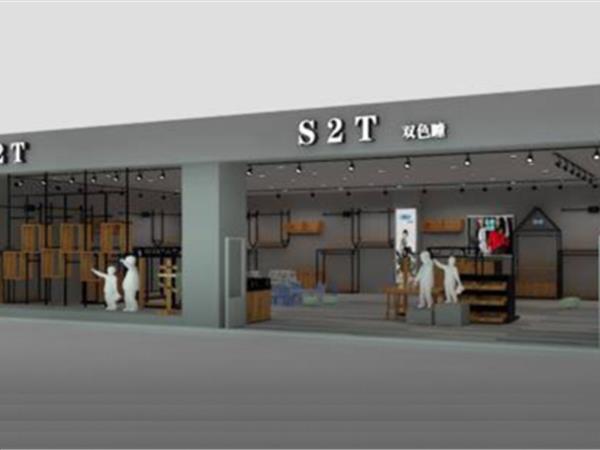 双色瞳青少年装店铺展示