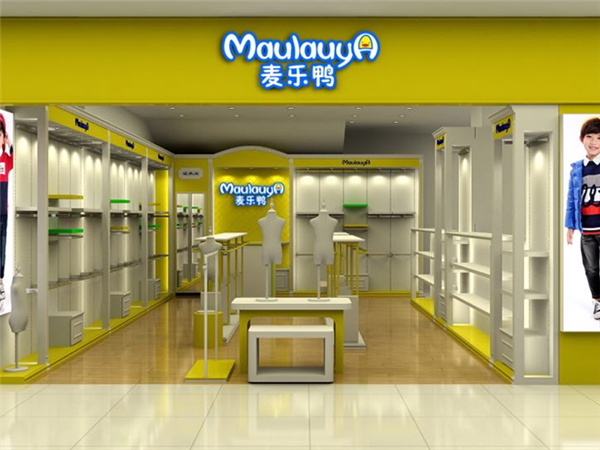 麦乐鸭青少年装店铺展示
