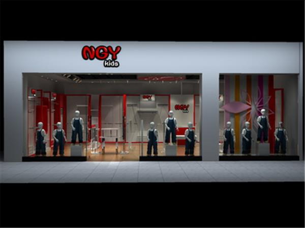 南瓜芽时尚童装店铺展示