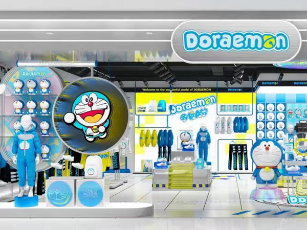 哆啦A梦青少年装店铺展示