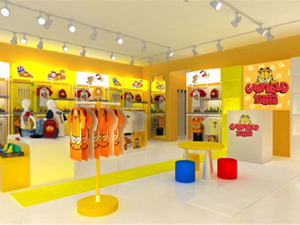 加菲猫时尚童装店铺展示
