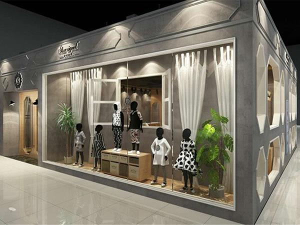 童年朋友圈时尚童装店铺展示