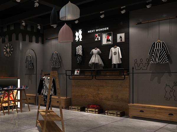 下一个奇迹时尚童装店铺展示