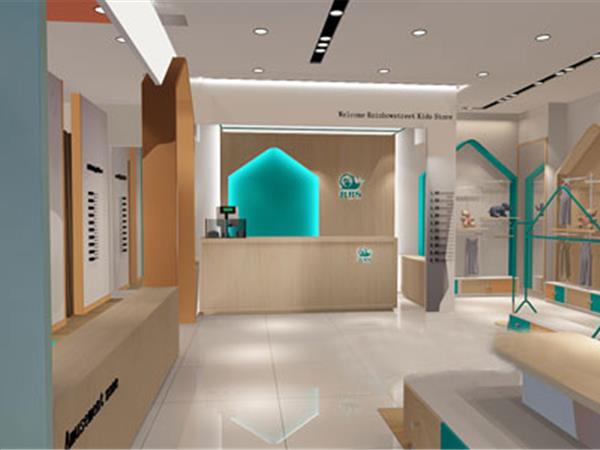 彩虹街时尚童装店铺展示