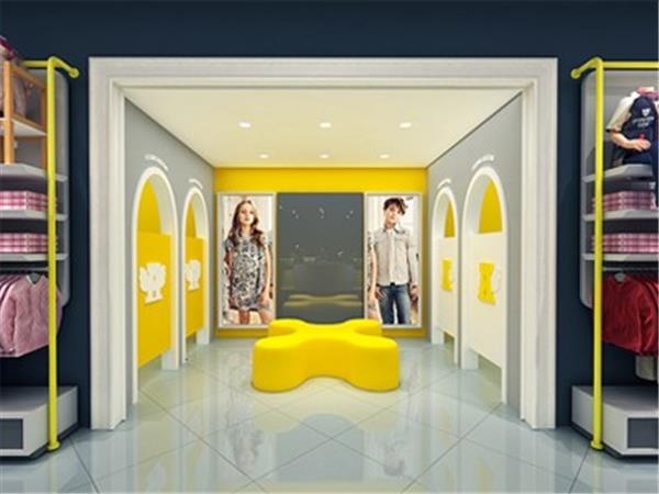 特步时尚童装店铺展示