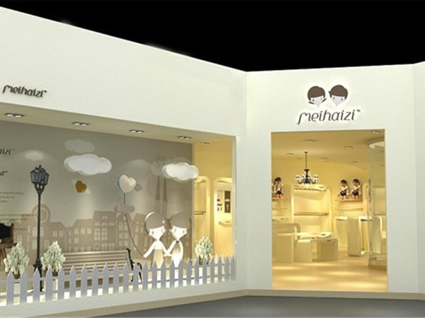 美孩子青少年装店铺展示