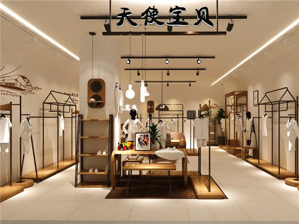 天使宝贝韩版童装店铺展示