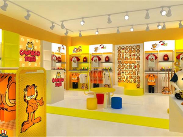 加菲猫时尚童装店铺展示