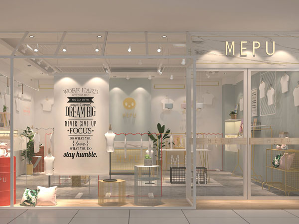 马布时尚童装店铺展示