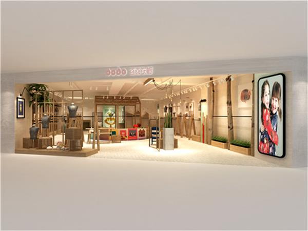 豆豆衣橱时尚童装店铺展示