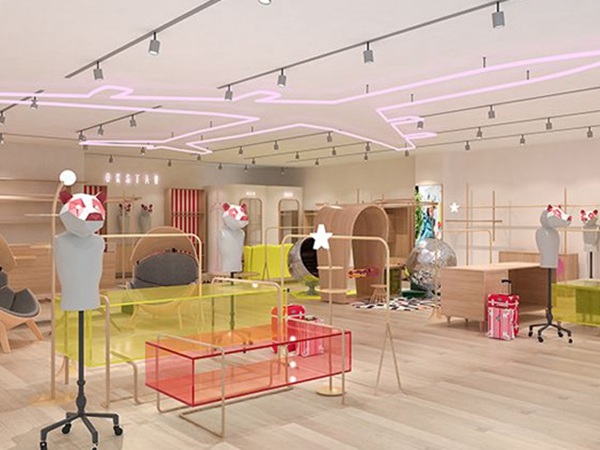 欧卡星时尚童装店铺展示