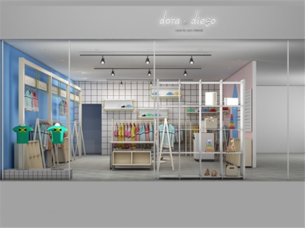 朵拉迪亚哥时尚童装店铺展示