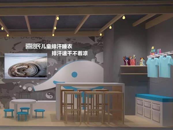 小蓝象婴童装店铺展示