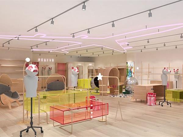 欧卡星时尚童装店铺展示