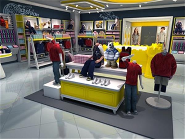 特步时尚童装店铺展示