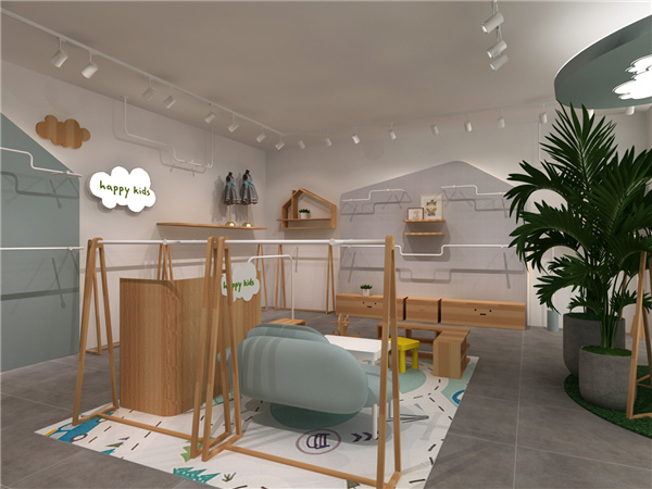 海贝时尚童装店铺展示