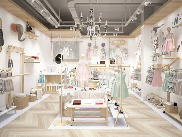 萌度时尚童装店铺展示