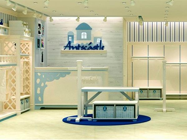 蓝蚁迪堡时尚童装店铺展示